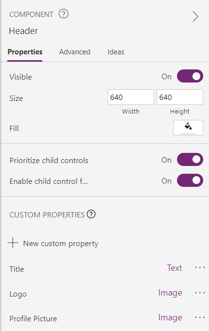 Components in Canvas App